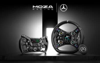 MOZA Gamescom 2026: volanti Mercedes, Ford, moto da MotoGP e IA